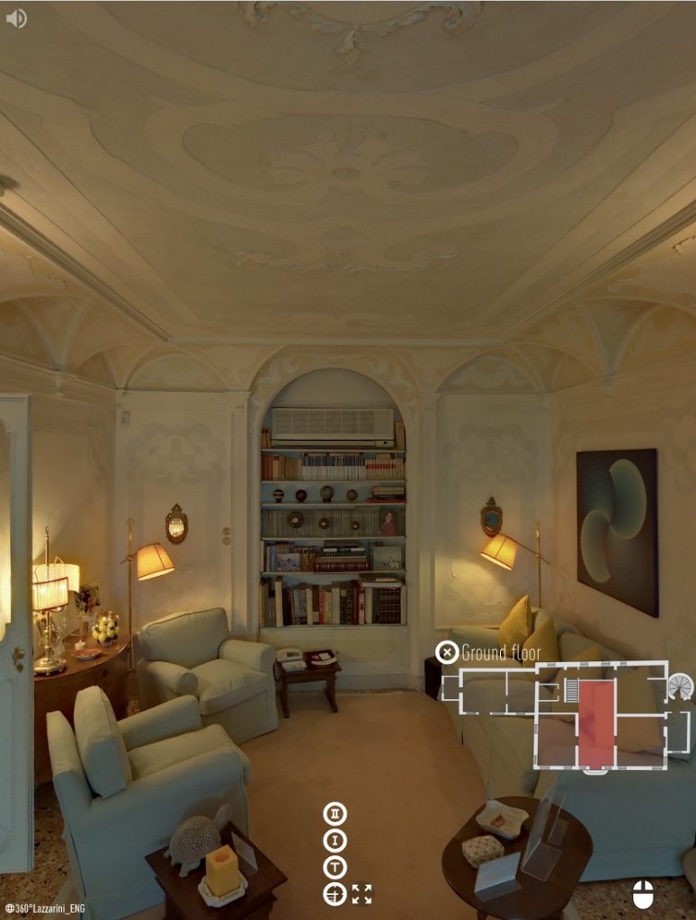 immagine a 360° di Villa Il Galero Asolo federico lazzarini official website © screenshot tour virtuale