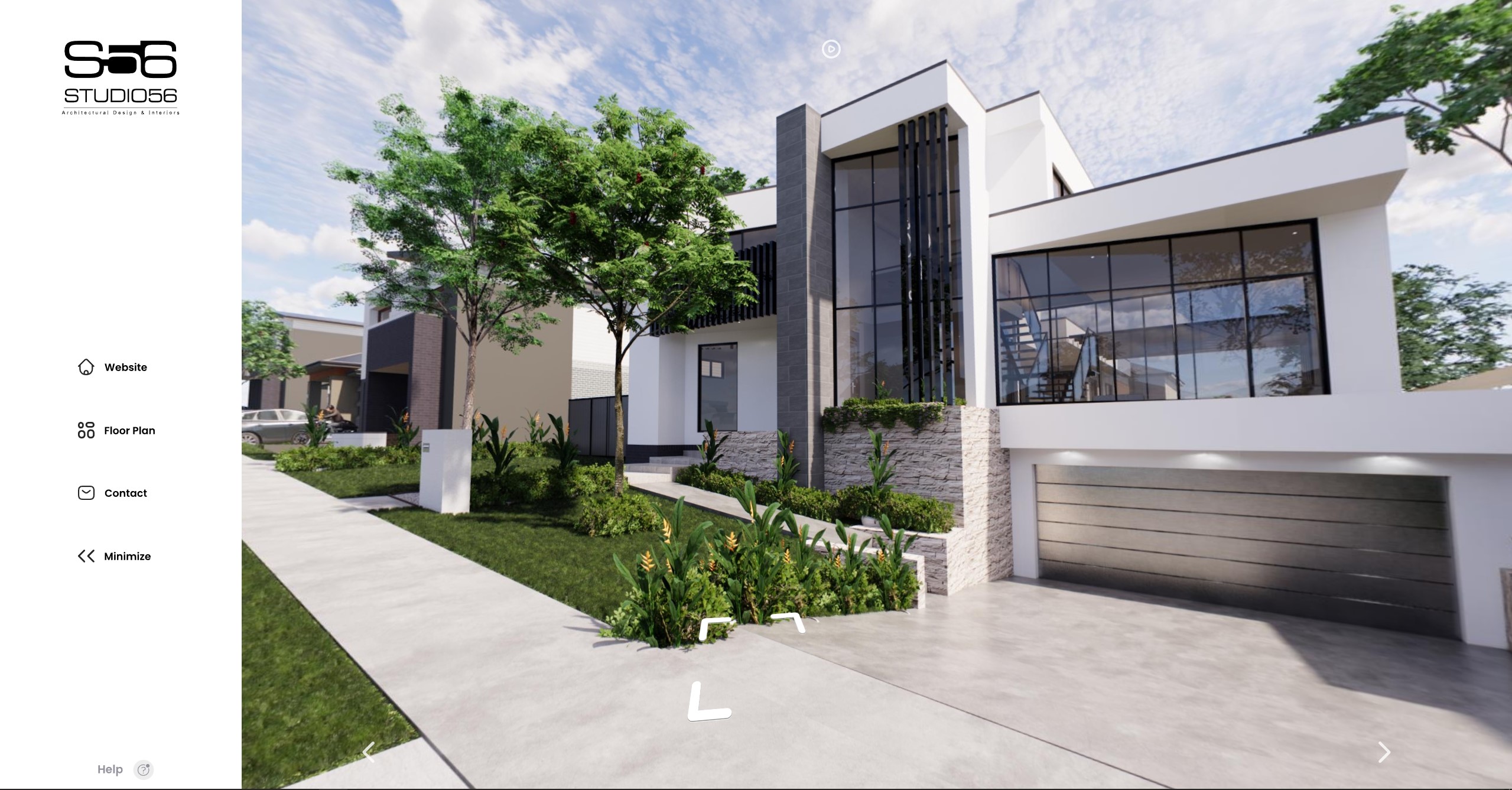 federico lazzarini official website virtual tour architettura